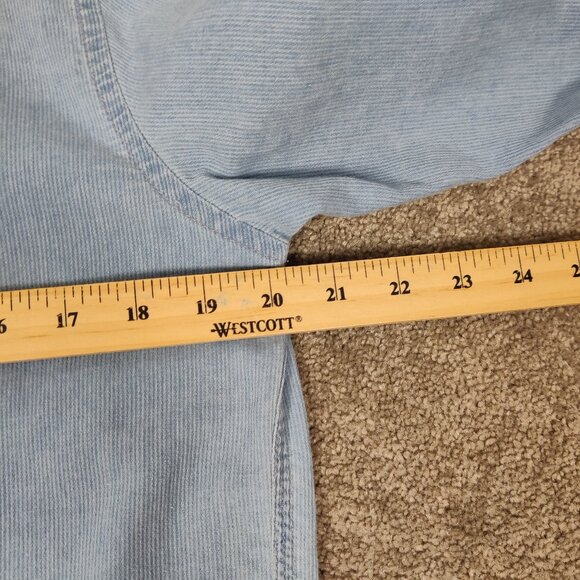 Outfitters Exclusive Designed Men's Denim Shirt Size L Blue Cotton Casual Daily - Picture 8 of 9